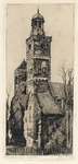 203031 Gezicht op de torens van de Nicolaikerk (Nicolaaskerkhof) te Utrecht.